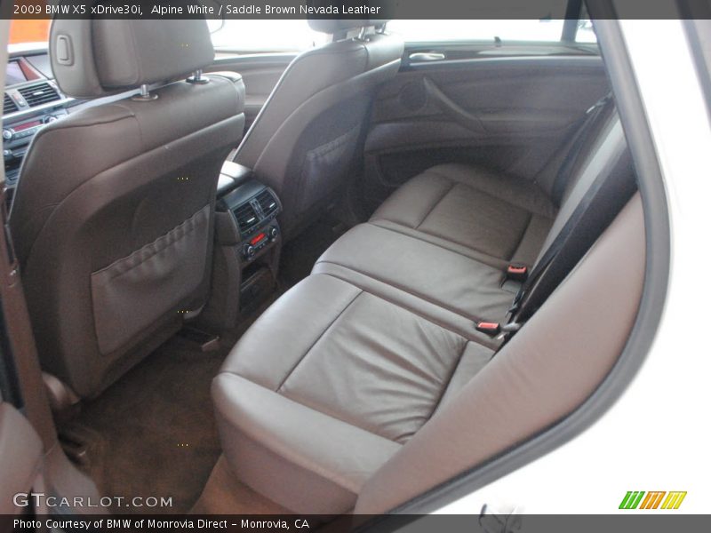 Alpine White / Saddle Brown Nevada Leather 2009 BMW X5 xDrive30i