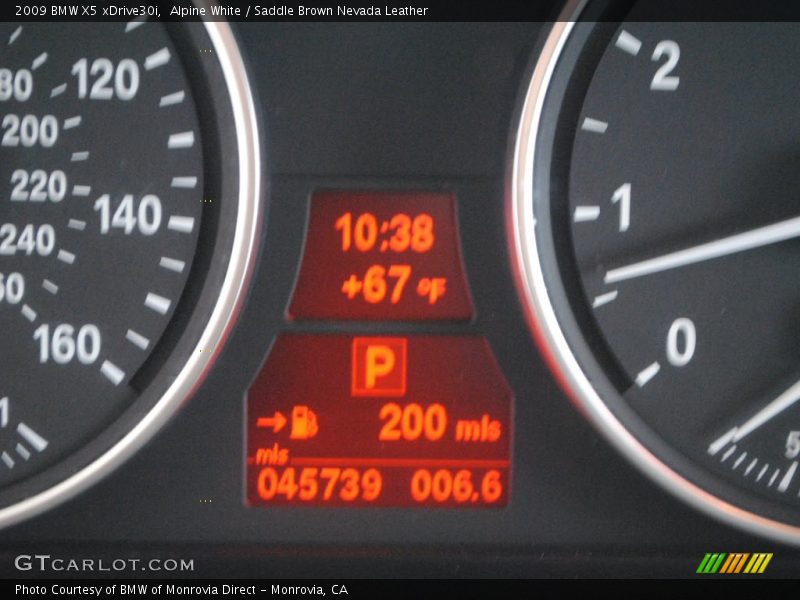 Alpine White / Saddle Brown Nevada Leather 2009 BMW X5 xDrive30i