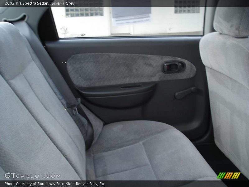 Silver / Grey 2003 Kia Spectra Sedan