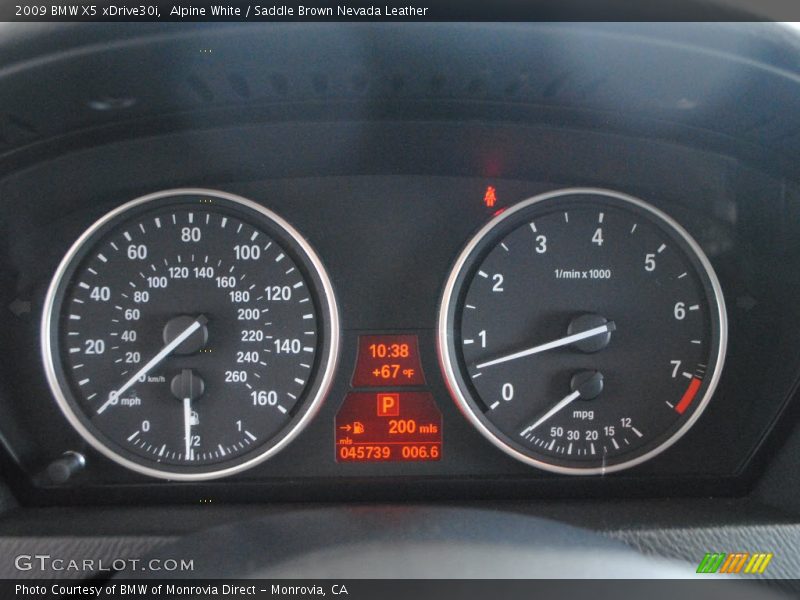 Alpine White / Saddle Brown Nevada Leather 2009 BMW X5 xDrive30i