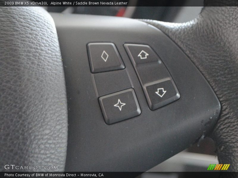 Alpine White / Saddle Brown Nevada Leather 2009 BMW X5 xDrive30i