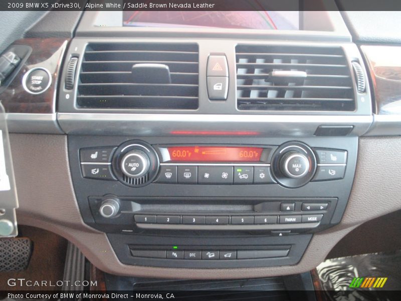 Alpine White / Saddle Brown Nevada Leather 2009 BMW X5 xDrive30i