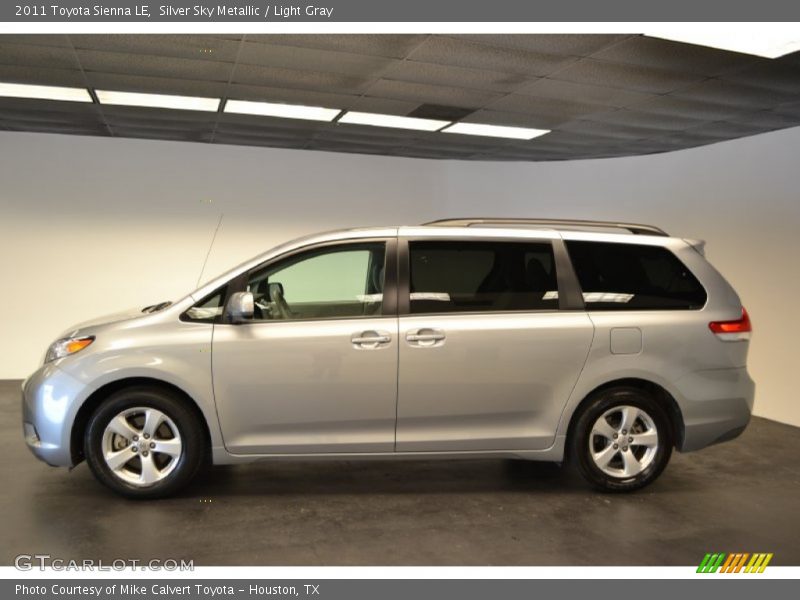 Silver Sky Metallic / Light Gray 2011 Toyota Sienna LE