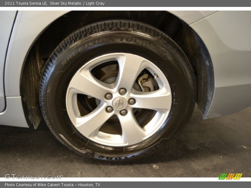 Silver Sky Metallic / Light Gray 2011 Toyota Sienna LE