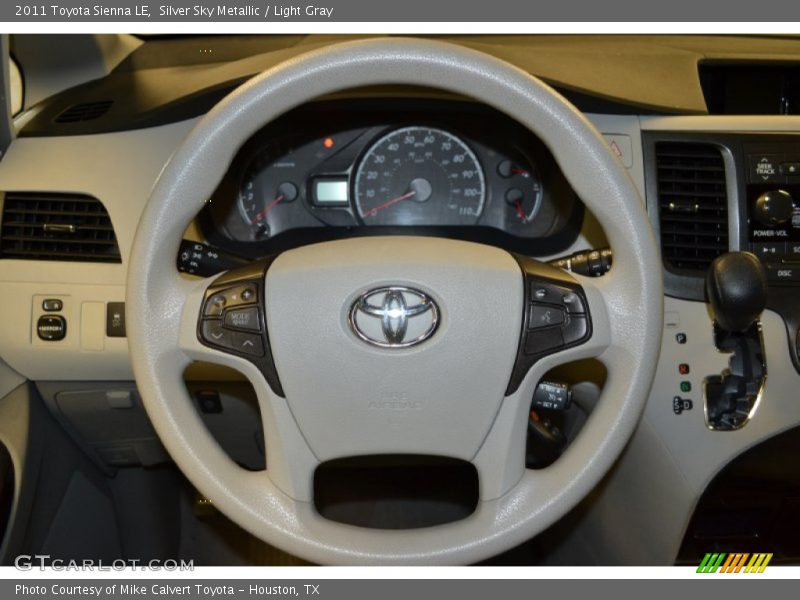 Silver Sky Metallic / Light Gray 2011 Toyota Sienna LE