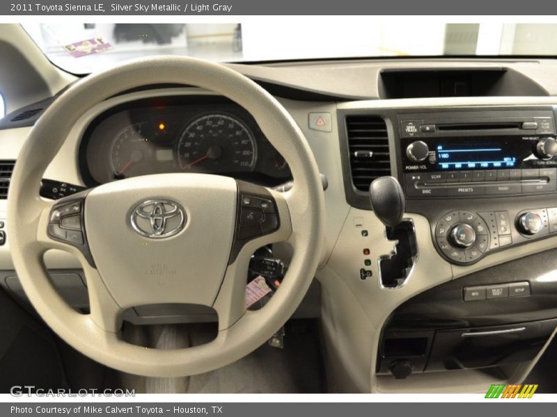 Silver Sky Metallic / Light Gray 2011 Toyota Sienna LE