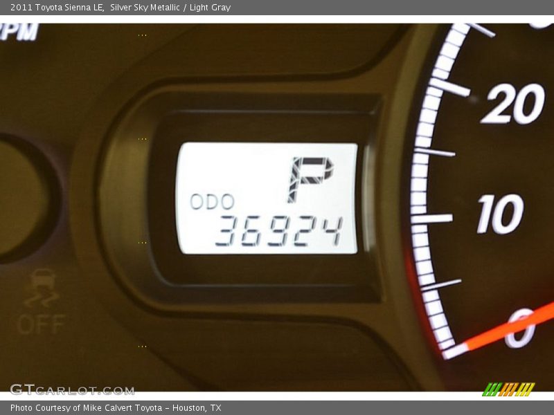 Silver Sky Metallic / Light Gray 2011 Toyota Sienna LE