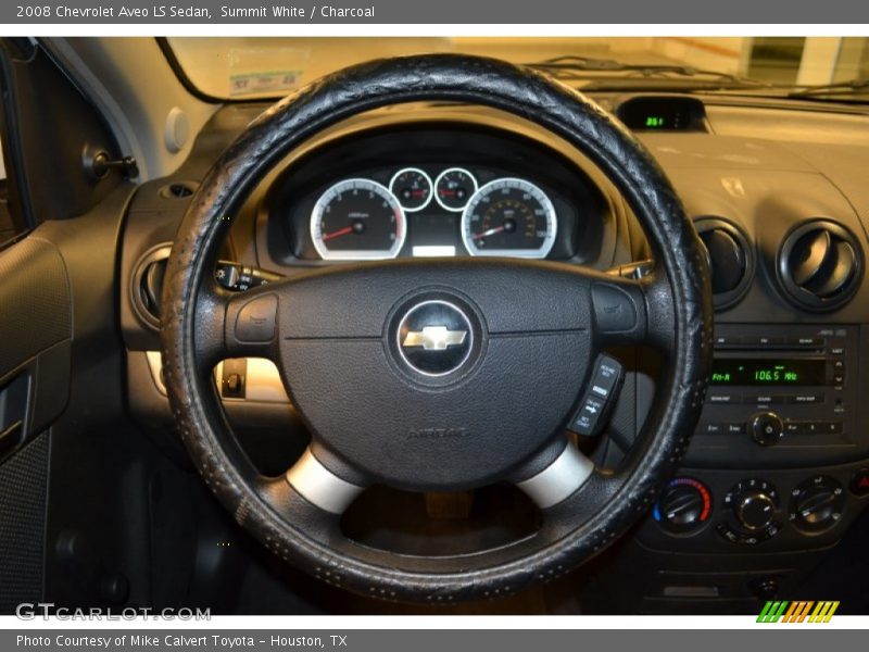 Summit White / Charcoal 2008 Chevrolet Aveo LS Sedan