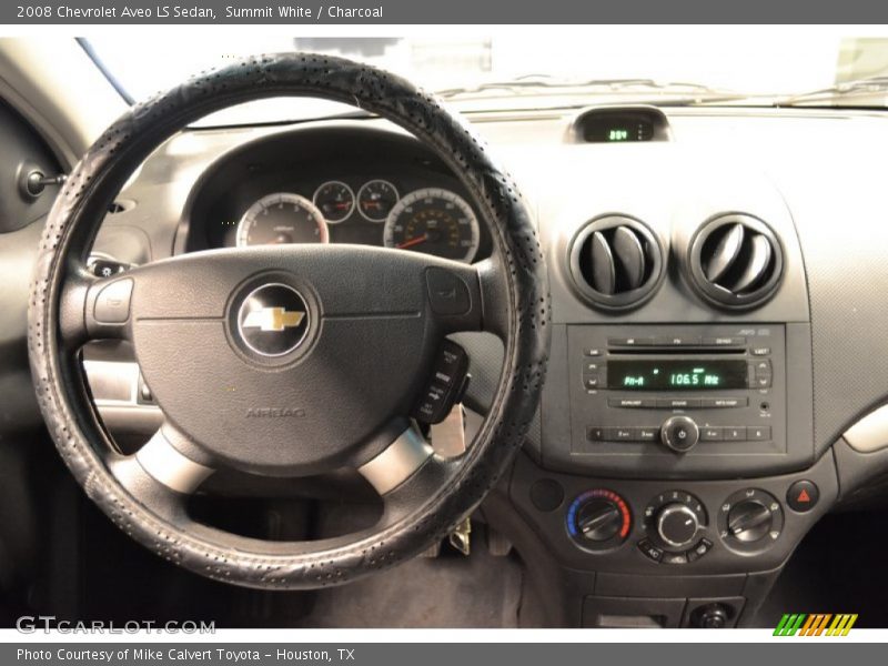 Summit White / Charcoal 2008 Chevrolet Aveo LS Sedan