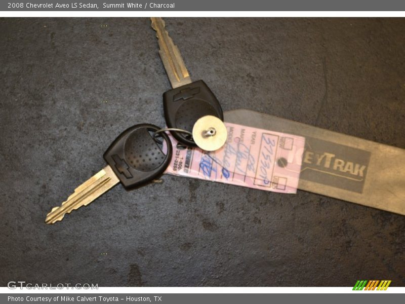 Summit White / Charcoal 2008 Chevrolet Aveo LS Sedan