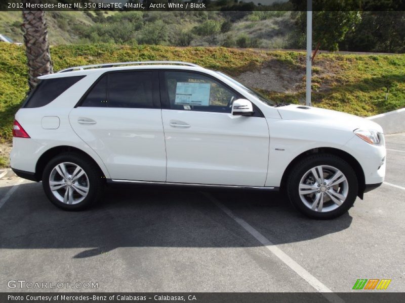 Arctic White / Black 2012 Mercedes-Benz ML 350 BlueTEC 4Matic