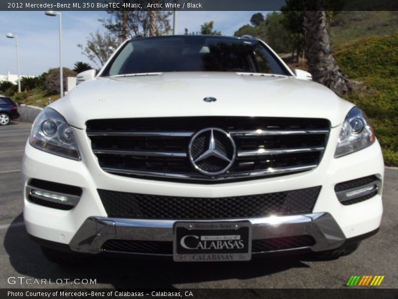 Arctic White / Black 2012 Mercedes-Benz ML 350 BlueTEC 4Matic