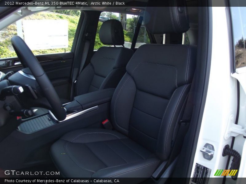 Arctic White / Black 2012 Mercedes-Benz ML 350 BlueTEC 4Matic