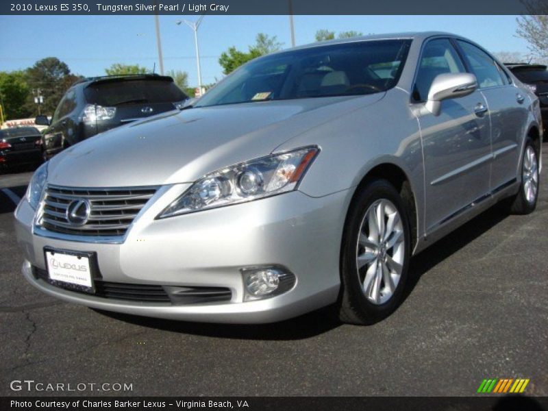 Tungsten Silver Pearl / Light Gray 2010 Lexus ES 350