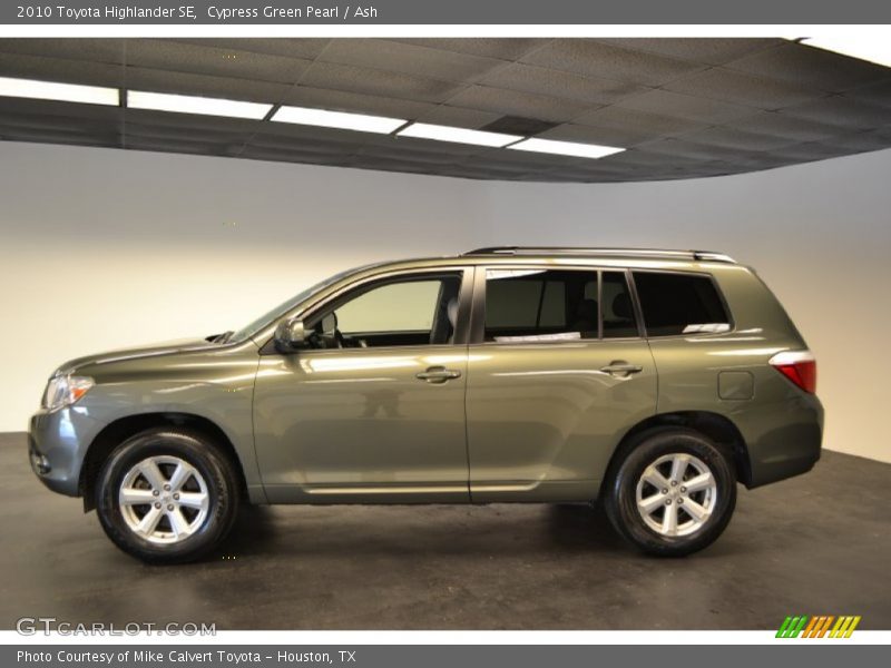 Cypress Green Pearl / Ash 2010 Toyota Highlander SE