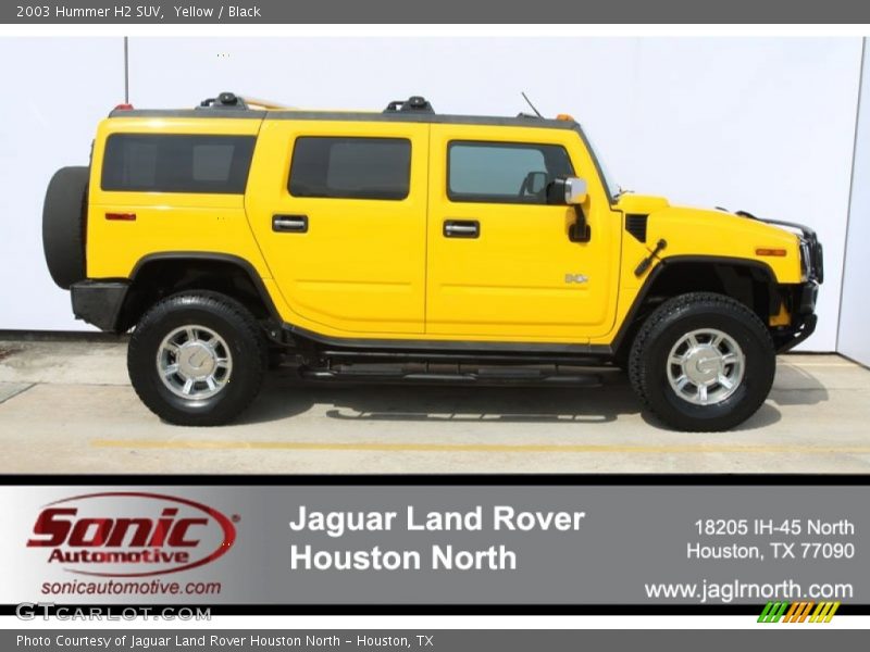 Yellow / Black 2003 Hummer H2 SUV