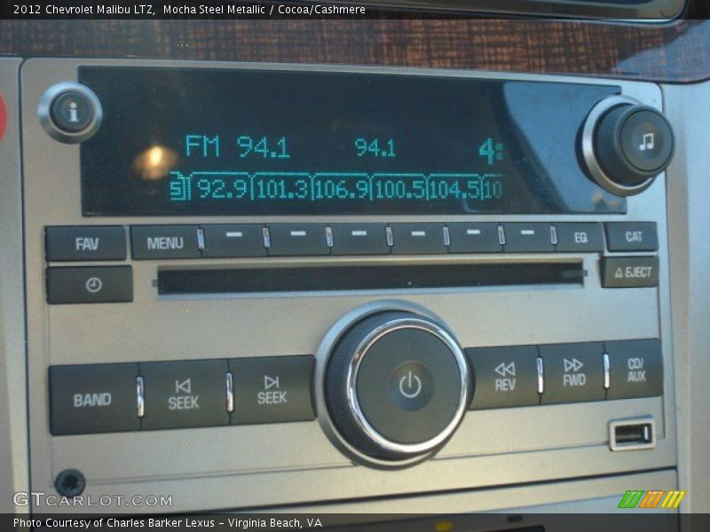Mocha Steel Metallic / Cocoa/Cashmere 2012 Chevrolet Malibu LTZ