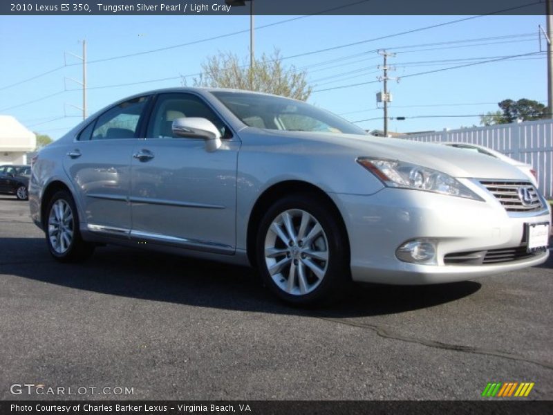 Tungsten Silver Pearl / Light Gray 2010 Lexus ES 350