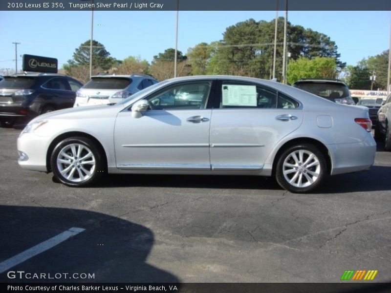 Tungsten Silver Pearl / Light Gray 2010 Lexus ES 350