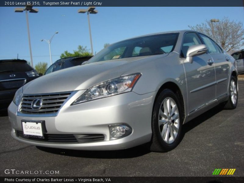 Tungsten Silver Pearl / Light Gray 2010 Lexus ES 350