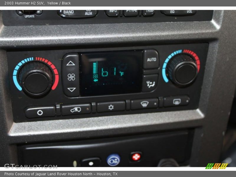 Controls of 2003 H2 SUV