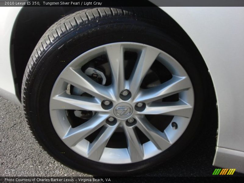 Tungsten Silver Pearl / Light Gray 2010 Lexus ES 350