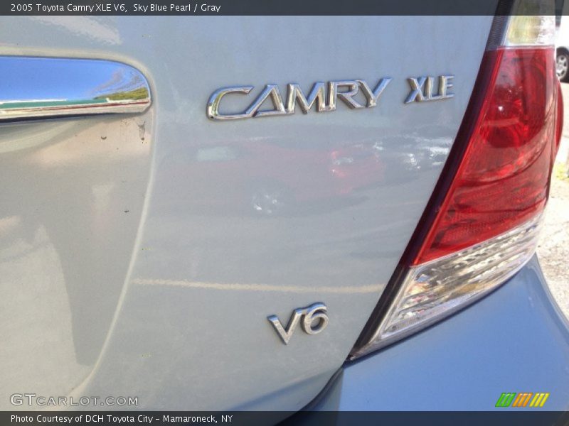 Sky Blue Pearl / Gray 2005 Toyota Camry XLE V6