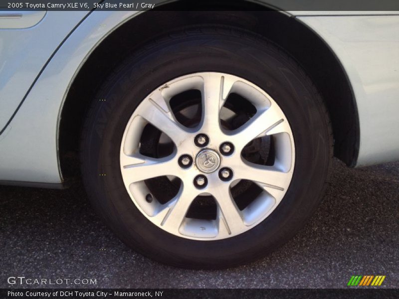 Sky Blue Pearl / Gray 2005 Toyota Camry XLE V6