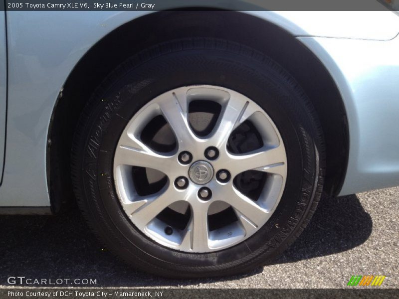 Sky Blue Pearl / Gray 2005 Toyota Camry XLE V6