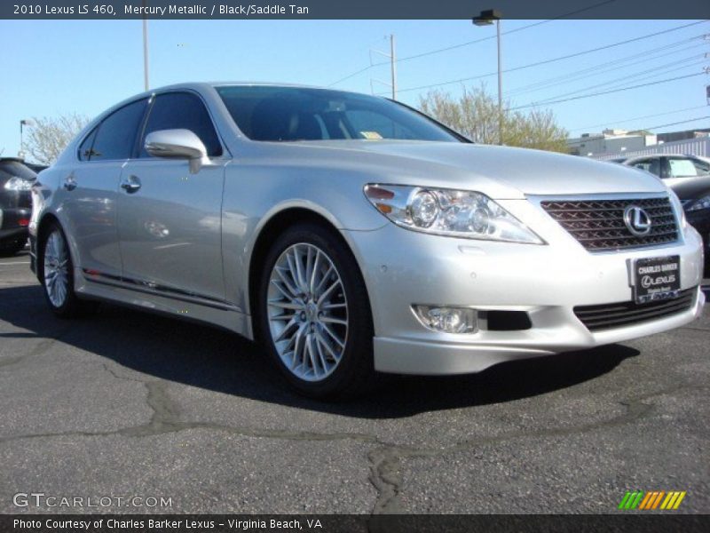 Mercury Metallic / Black/Saddle Tan 2010 Lexus LS 460