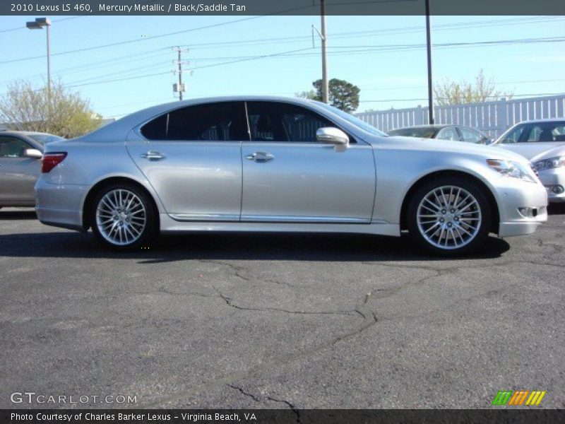 Mercury Metallic / Black/Saddle Tan 2010 Lexus LS 460