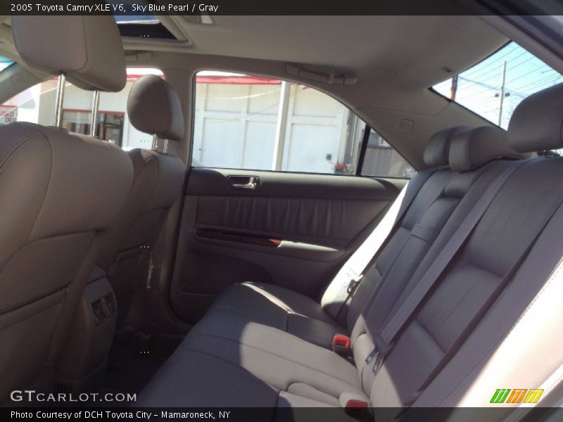 Sky Blue Pearl / Gray 2005 Toyota Camry XLE V6