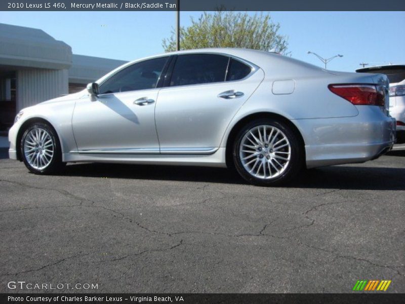 Mercury Metallic / Black/Saddle Tan 2010 Lexus LS 460