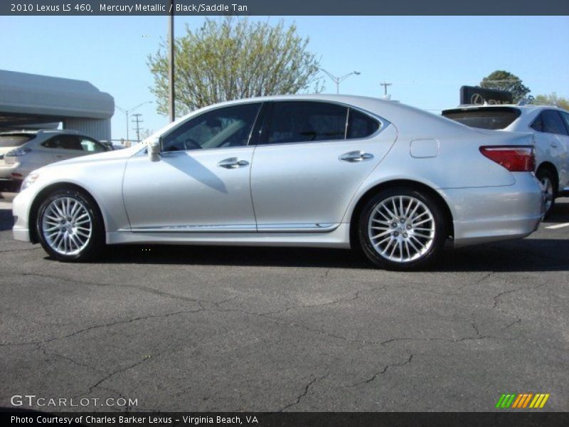 Mercury Metallic / Black/Saddle Tan 2010 Lexus LS 460