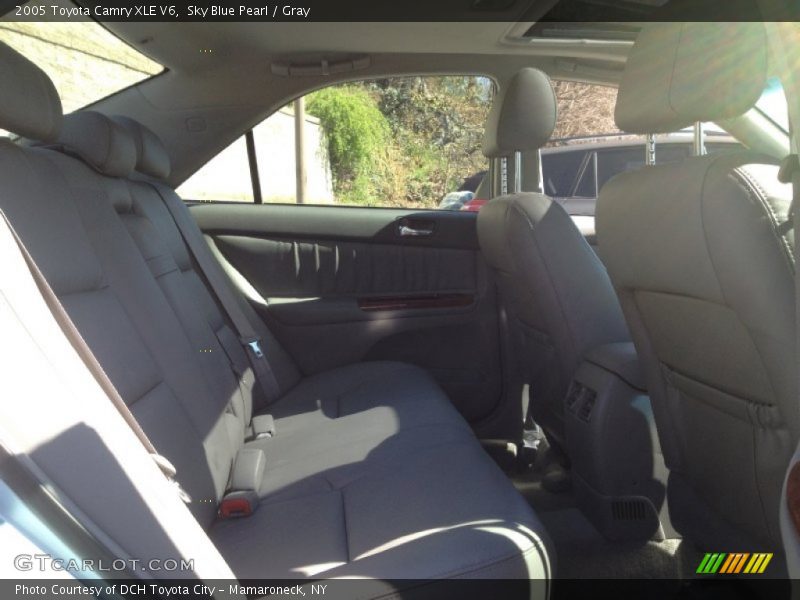 Sky Blue Pearl / Gray 2005 Toyota Camry XLE V6