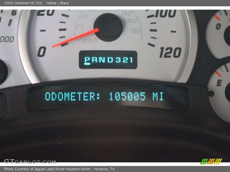 Yellow / Black 2003 Hummer H2 SUV