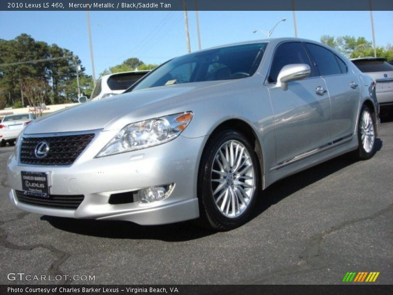 Mercury Metallic / Black/Saddle Tan 2010 Lexus LS 460