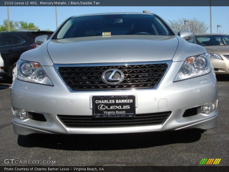 Mercury Metallic / Black/Saddle Tan 2010 Lexus LS 460