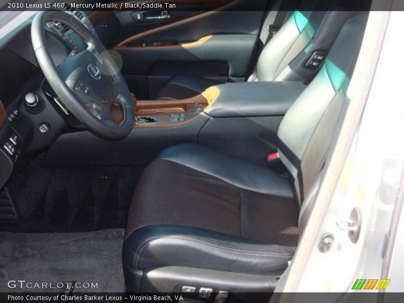Mercury Metallic / Black/Saddle Tan 2010 Lexus LS 460