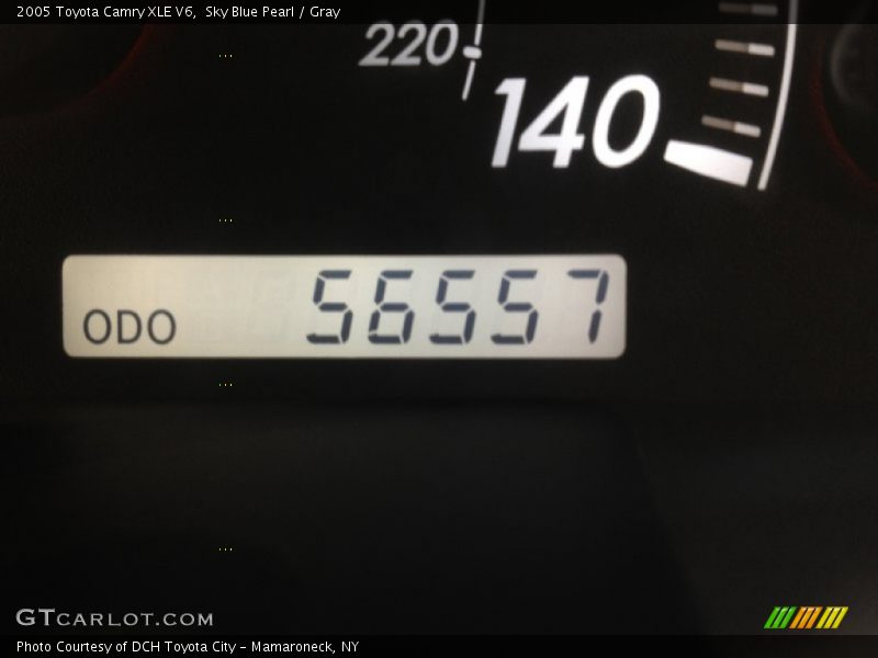 Sky Blue Pearl / Gray 2005 Toyota Camry XLE V6
