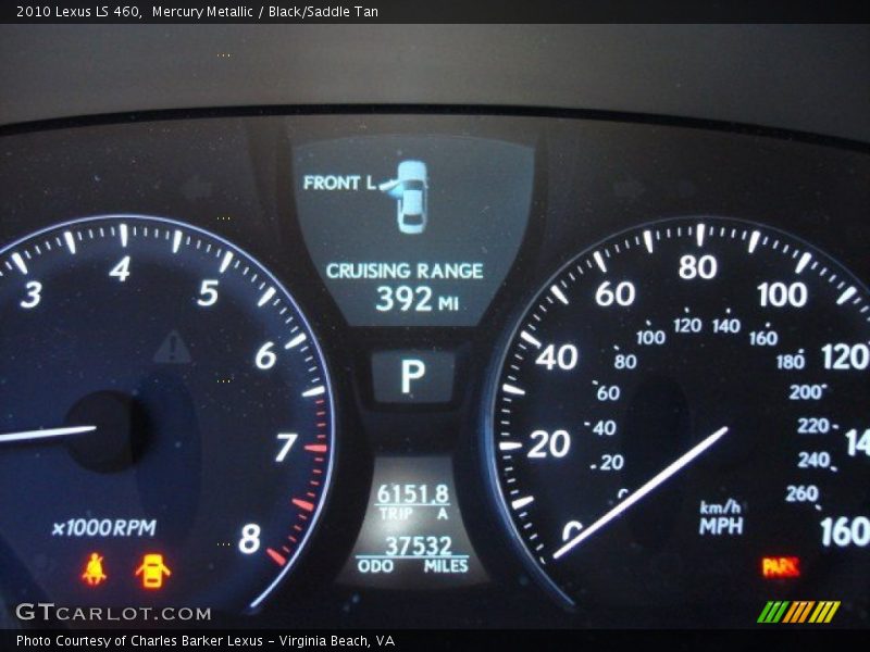 Mercury Metallic / Black/Saddle Tan 2010 Lexus LS 460