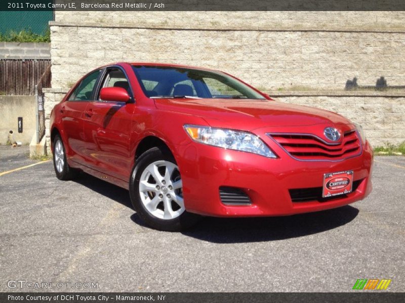 Barcelona Red Metallic / Ash 2011 Toyota Camry LE