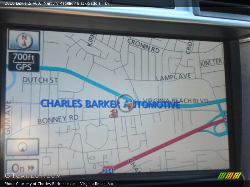 Mercury Metallic / Black/Saddle Tan 2010 Lexus LS 460
