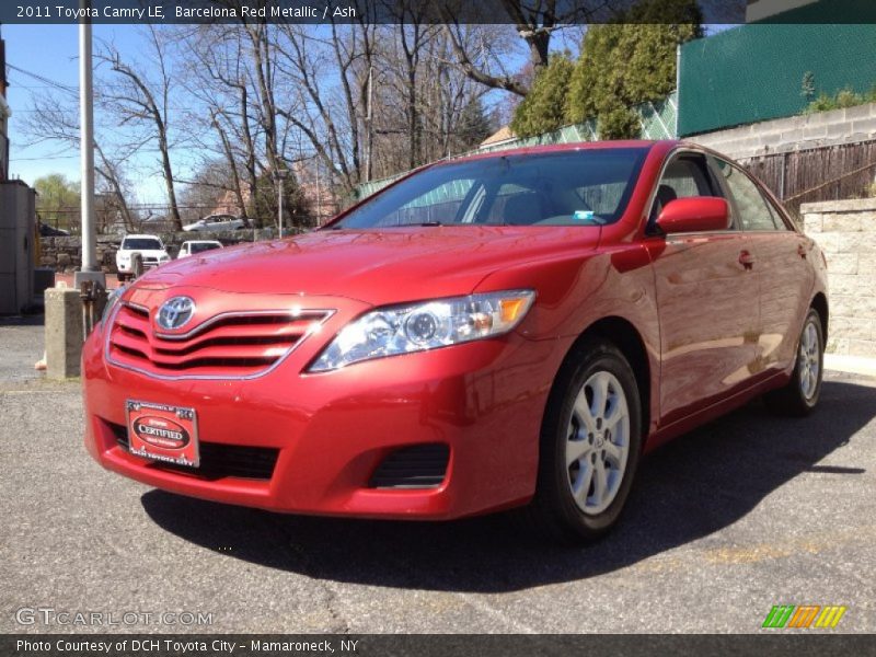 Barcelona Red Metallic / Ash 2011 Toyota Camry LE
