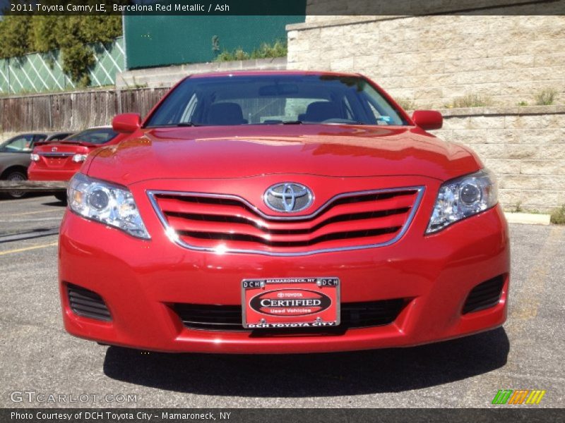 Barcelona Red Metallic / Ash 2011 Toyota Camry LE