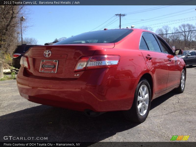 Barcelona Red Metallic / Ash 2011 Toyota Camry LE