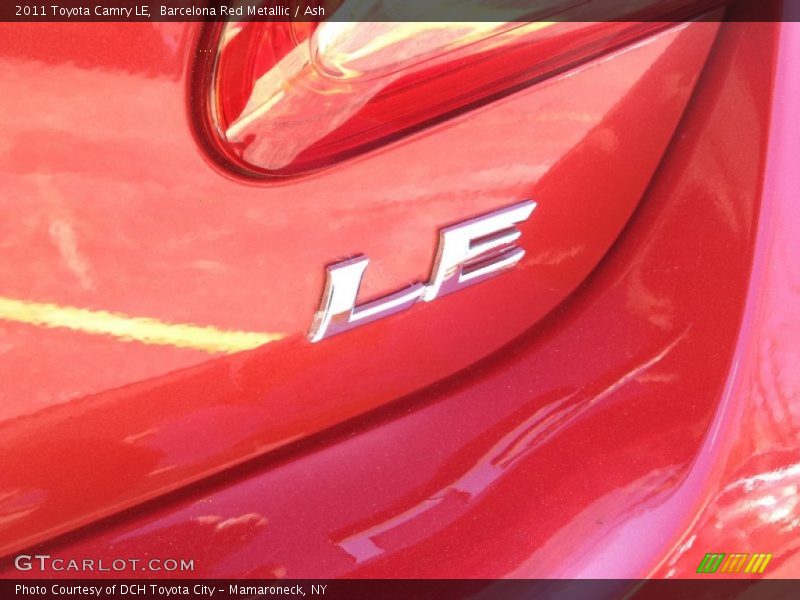 Barcelona Red Metallic / Ash 2011 Toyota Camry LE