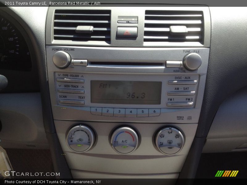 Barcelona Red Metallic / Ash 2011 Toyota Camry LE