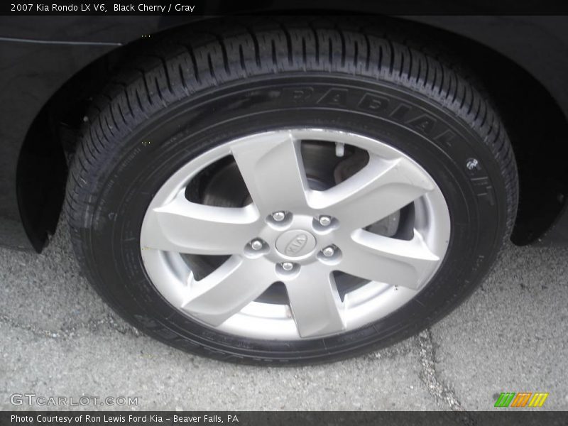 Black Cherry / Gray 2007 Kia Rondo LX V6
