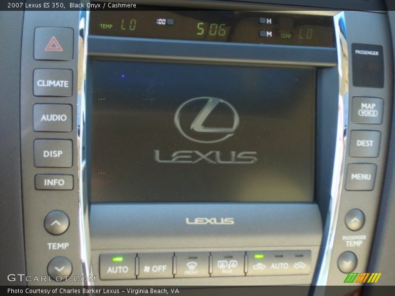 Black Onyx / Cashmere 2007 Lexus ES 350